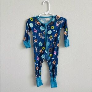 Little Sleepies Blue Celestial Footies Pajama